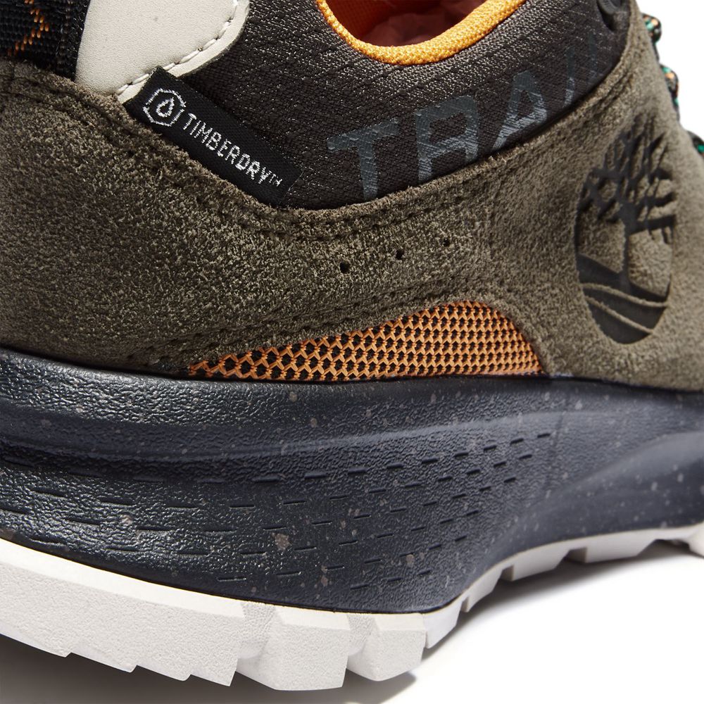 Pantofi De Drumeție Timberland Barbati Masline Verzi/Negrii - Garrison Trail Josi Waterproof - Roman